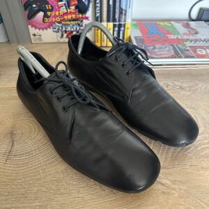 Authentic Vintage Prada Black Leather Lace Up Shoes Size 5.5M / 7W